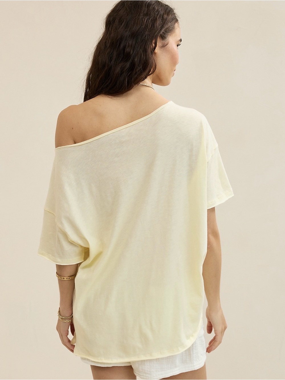 Aerie Off the shoulder Oversized Boyfriend t-shirt - Picture 2 of 6